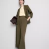 Blazer con solapas en V y textura