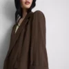 Blazer con solapas en V y textura