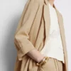 Blazer con solapas en V y textura