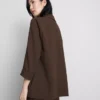 Blazer con solapas en V y textura