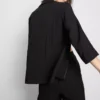 Blazer con solapas en V y textura