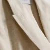 Blazer de manga corta en mezcla de lino