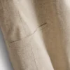 Blazer de manga corta en mezcla de lino