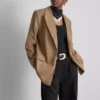 Blazer oversize de una sola fila de botones