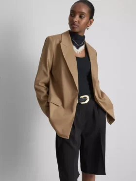 Blazer oversize de una sola fila de botones