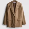 Blazer oversize de una sola fila de botones