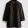 Blazer oversize de una sola fila de botones