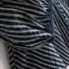 Blusa de Paula Echevarría con mangas abullonadas y rayas de seersucker