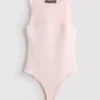 Body sin mangas con inserciones de malla