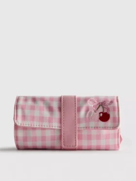 Bolsa para joyas de cuadros vichy