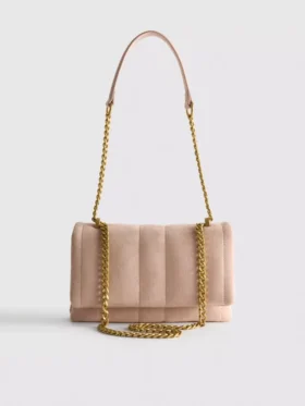 Bolso bandolera acolchado con cadena