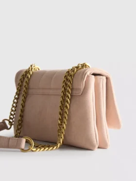Bolso bandolera acolchado con cadena