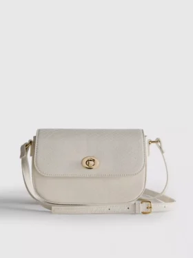 Bolso bandolera de imitación de piel de serpiente