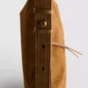 Bolso bandolera plegable de ante «The Edit»