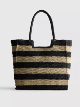 Bolso de compras con efecto tejido