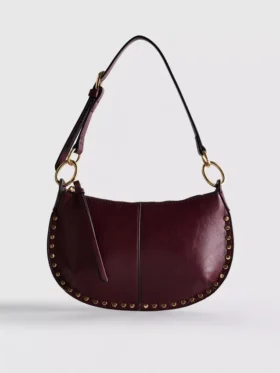 Bolso de hombro con tachuelas de imitación de piel de Paula Echevarría