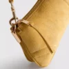 Bolso de hombro de ante sintético