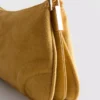 Bolso de hombro de ante sintético