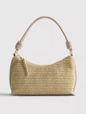 Bolso de hombro tejido