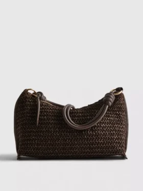 Bolso de hombro tejido