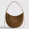 Bolso de hombro tipo «luna» de ante sintético