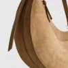 Bolso de hombro tipo «luna» de ante sintético