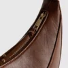 Bolso de hombro tipo «luna» de ante sintético