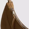 Bolso de hombro tipo «luna» de ante sintético