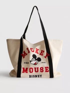 Bolso de lona con estampado gráfico «Mickey y sus amigos» de Disney, tamaño XL