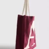 Bolso de lona con iniciales