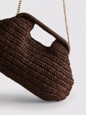 Bolso de mano tejido