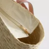 Bolso de paja tipo cubo