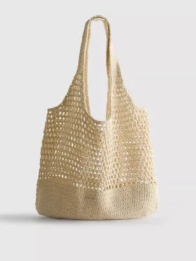 Bolso de playa de ganchillo