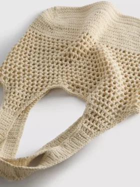 Bolso de playa de ganchillo