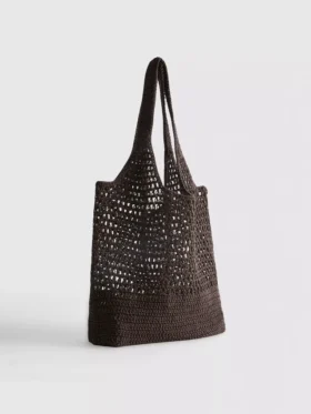 Bolso de playa de ganchillo