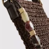 Bolso para móvil tejido con abalorios