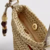 Bolso para móvil tejido con abalorios