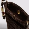 Bolso para móvil tejido con abalorios