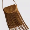 Bolso porta móvil con flecos