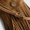 Bolso porta móvil con flecos