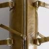 Bolso tipo bombín de imitación de piel con efecto desgastado