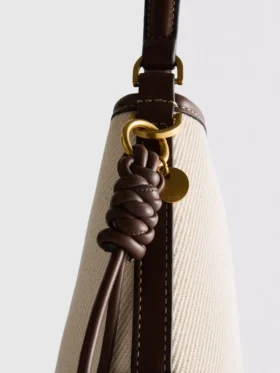 Bolso tipo cubo de imitación de piel