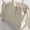 Bolso tipo tote con efecto cocodrilo