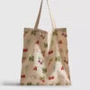 Bolso tote con estampado vegetal