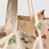 Bolso tote con estampado vegetal