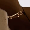 Bolso tote con panel de ante sintético