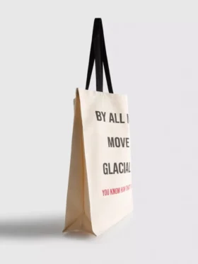 Bolso tote de lona con eslogan de «El diablo viste de Prada»
