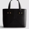 Bolso tote mini de imitación de piel