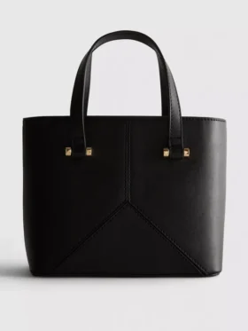 Bolso tote mini de imitación de piel