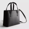 Bolso tote mini de imitación de piel